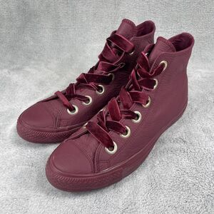 Converse Chuck Taylor All Star HI Womens Sneakers Sz 10 Burgundy Shoes 561687C